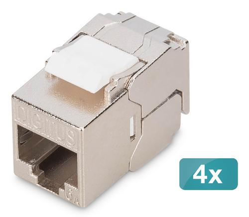 Digitus Keystone Cat6A shielded 4 pieces tool-free