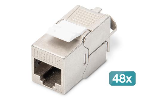 Digitus Keystone Jack Cat6A/RJ45-LSA shielded 500MHz 48St