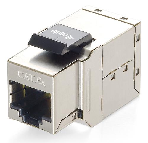 Equip Keystone coupler shielded Cat6A 8pcs in polybag