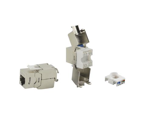 Equip Keystone Jack shielded Cat6A 8pcs si
