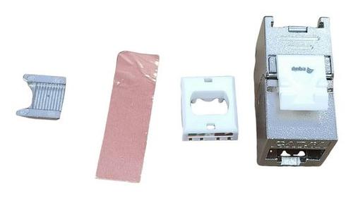 Equip Keystone Jack shielded Cat6A slim, 8 pcs, si