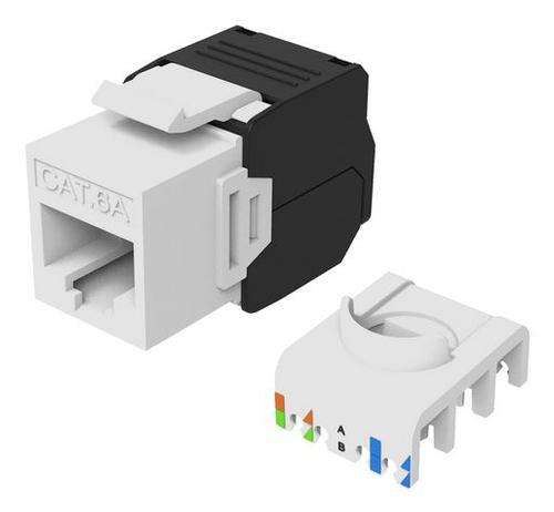 Equip Keystone coupler unshielded Cat6A 8pcs white