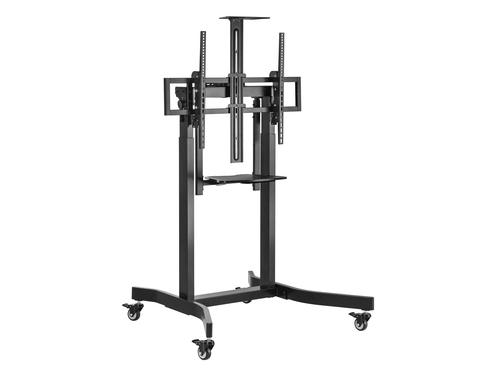 Equip Floor-standing holder 55"-100"/1TFT 120kg 1Shelf black lite Retail