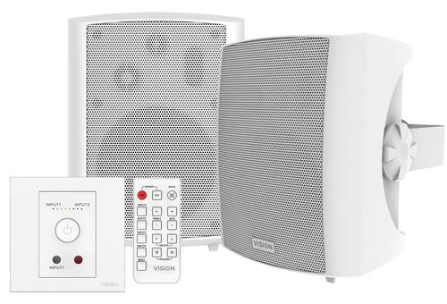 Vision TC3-AMP+SP-1800 3-way White Wired Loudspeaker, 50 W