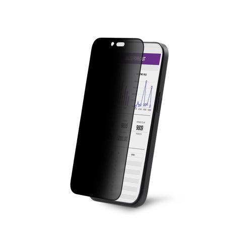 StarTech.com 4-Way 360 Privacy Screen For iPhone 16, Supports Portrait/Landscape Orientation, Touch-Enabled, Tempered Glass Protector, 4Way Filter, TAA