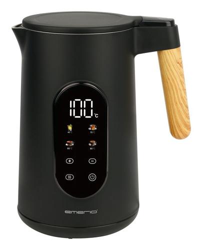 Emerio 1.7 L Kettle, Wood-Look Handle, Cordless, Digital Display