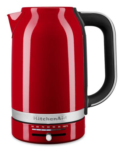 KitchenAid 5KEK1701EER electric kettle, 1.7 L, 2400 W, Black, Red, Stainless steel
