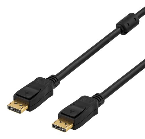 Deltaco DP-1030 DisplayPort cable 3 m Black