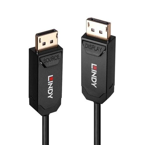 Lindy 20m Fiber Optic Hybrid DisplayPort 2.0 UHBR10 Cable
