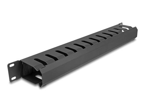 Delock 19" Cable Management Towing Panel 1 HE black