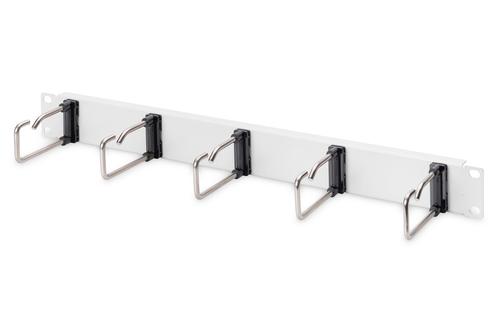 Digitus Cable management panel with steel clips 19"-shelves 1HE