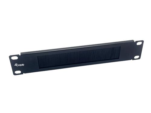 Equip 10" brush panel 1U RAL9005