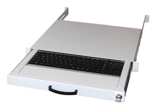 Equip 19" Keyboard drawer. US layout + trackball 1.80m RAL7035