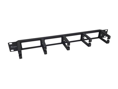 Equip 19" Cable management 5x plastic rings plastic 1U RAL9005