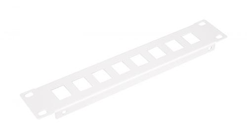 Equip 10" Patch panel 8xRJ45 Keystone Jacks (empty) 1U grey