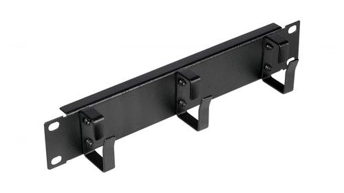 Equip 10" Cable management 3x metal rings 1U RAL9005