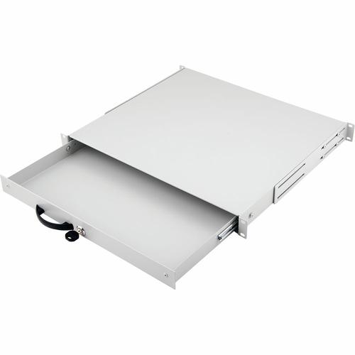 Equip 19" drawer for server cabinets lockable 1U RAL7035