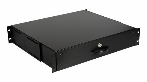 Equip 19" drawer for server cabinets lockable 2U RAL9005