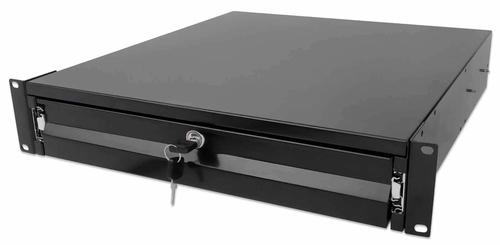 Intellinet 19" drawer 2HE lockable 466mm deep black