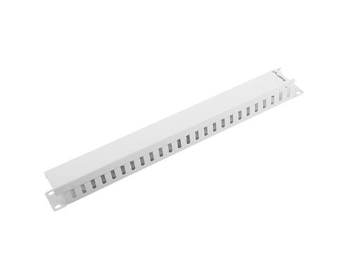 LANBERG 1U 19" Cable Manager with Blanking Panel Type A, Grey
