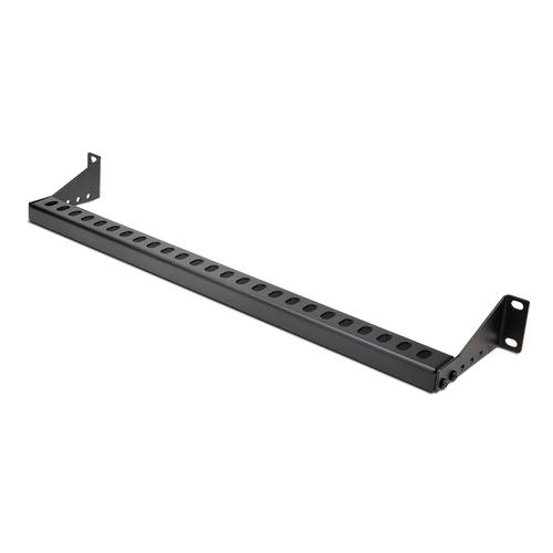 StarTech.com 1U Rack-Mountable Cable Lacing Bar with Adjustable Depth, Cable Support Guide for Organized 19" Racks/Cabinets, Horizontal Cable Guide for Patch Panels/Switches/PDUs