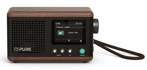 PURE Classic Mini Portable Digital Cream, Wood