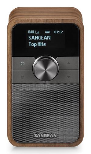 Sangean DDR-8 compact wooden DAB+ and FM radio with Bluetooth reception, Vintage Walnut Personal Digital