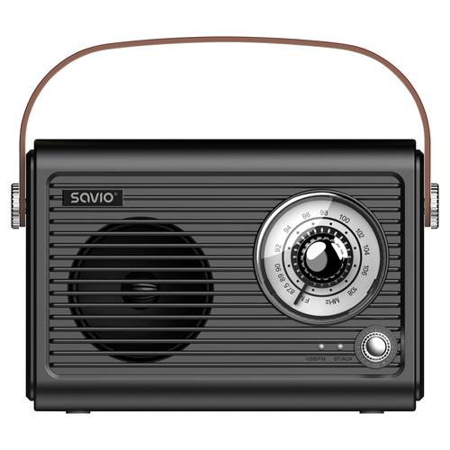 Savio RS-01 Portable Analog Black Radio