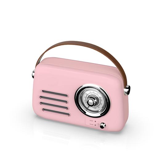 Savio RS-03 Portable Analog Radio Pink