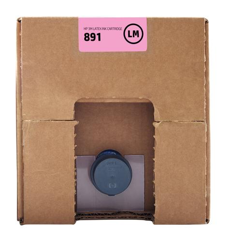 HP 3M 891 10-liter Light Magenta Latex Ink Cartridge
