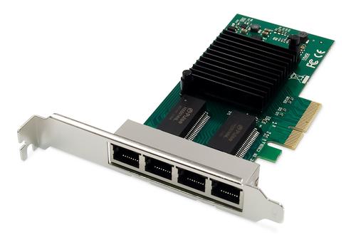 Digitus PCI-e Network Card, 4-Port RJ45 Gigabit Intel I350