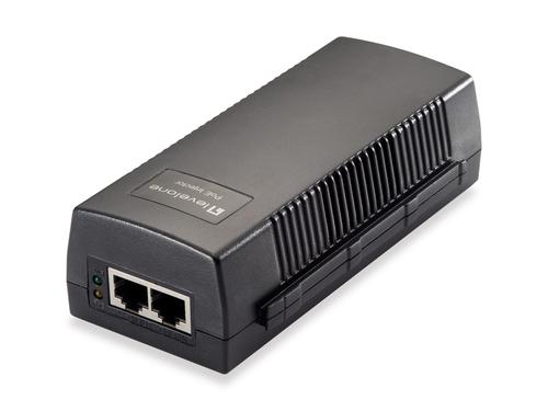 LevelOne POI-3014 PoE adapter, Fast Ethernet, Gigabit Ethernet, 52 V