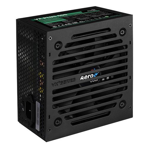Aerocool VX PLUS 600 power supply, 600 W, 20+4 pin ATX, Black