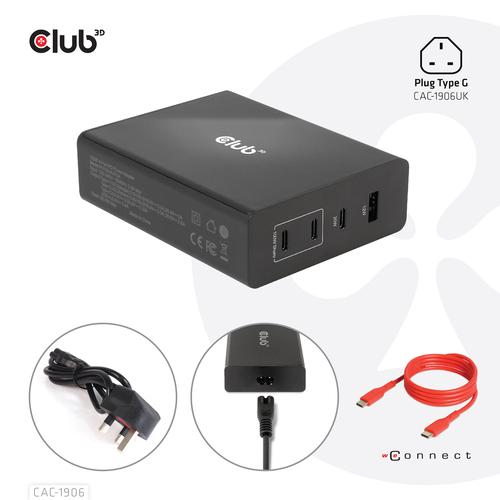 Club3D Club 3D travel charger PPS 132W GAN, USB Type-C/Type-A Power Delivery (PD) 3.0