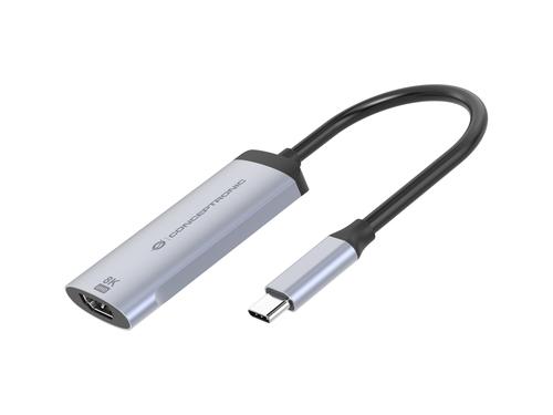 Conceptronic USB-C 3.2 to HDMI 2.1 Adapter 8K/60Hz 0.15m gray