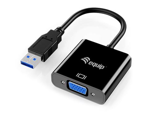 Equip USB-A 3.0 to VGA HD15 Adapter 1920x1080/ 60Hz 0.15m PVC