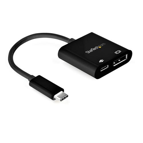 StarTech.com USB C to DisplayPort Adapter with Power Delivery - 8K 60Hz / 4K 120Hz USB Type C to DP 1.4 Video Converter w/ 60W PD Pass-Through Charging - HBR3 - Thunderbolt 3 Compatible