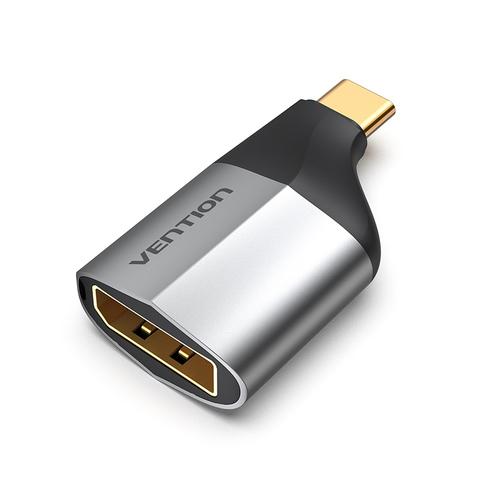 Vention Type-C to DP Adapter, Gray Metal Type
