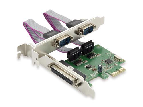Conceptronic PCIe 1x Card 2x RS232-Serial/1x Parallel 2.5Gbps