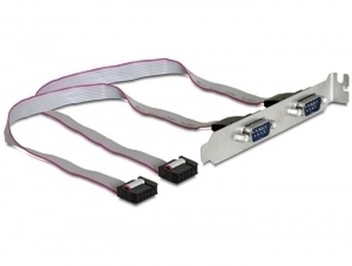 Delock Slot plate 2x D-Sub9