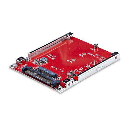 StarTech.com M.2 to U.3 Adapter for M.2 NVMe SSDs, PCIe M.2 Drive to 2.5-inch U.3 (SFF-TA-1001) Host Adapter/Converter, TAA Compliant - 2.5-inch Drive Form Factor