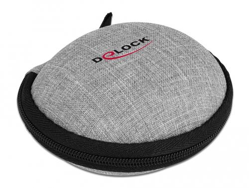 Delock Headphone case for in-ear headphones