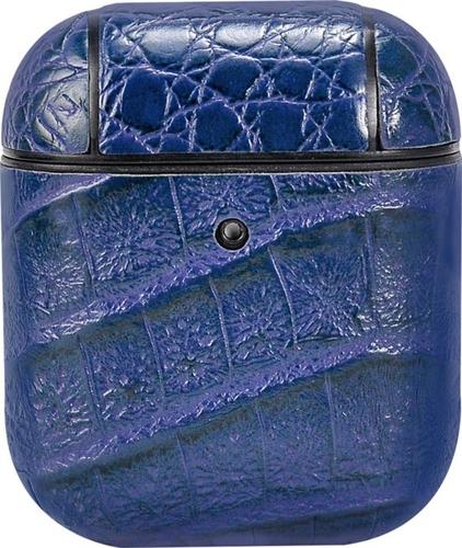 Terratec AirPods Case AirBox Crocodile Pattern Blue