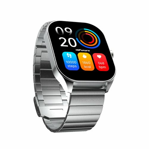 Hifuture 5.18 cm (2.04) AMOLED, 40 mm digital touchscreen, 368 x 448 pixels, silver