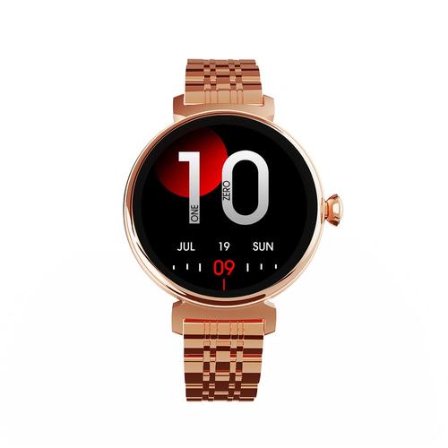 Hifuture 2.64 cm (1.04) AMOLED digital touchscreen with a resolution of 340 x 340 pixels, in rose gold