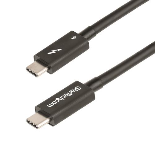StarTech.com 1.6ft (50cm) Thunderbolt 4 Cable - 40Gbps - 100W PD - 4K/8K Video - Intel-Certified Thunderbolt Cable - Compatible w/USB 4/Thunderbolt 3/USB 3.2/USB Type-C/DisplayPort