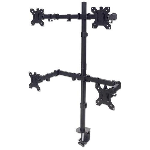 Manhattan Monitor arm for 4 displays 13"-32" up to 8kg per disp