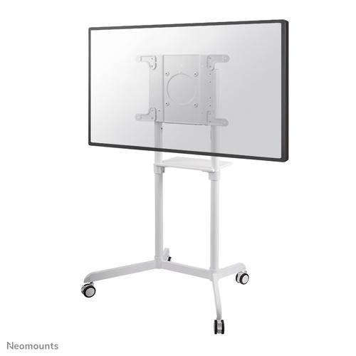 NeoMounts Floor Stand | NS-M1250WHITE TV Cart | Rotate, Tilt | 37-70" | Maximum Weight Capacity: 70 kg | White