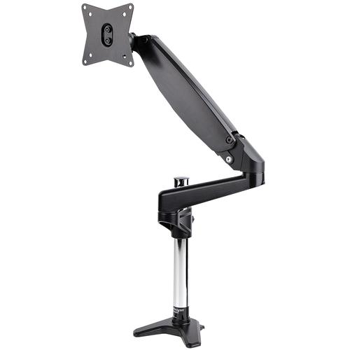 StarTech.com Desk Mount Monitor Arm for Single VESA Display up to 32" or 49" Ultrawide (17.6lb/8kg) - Full Motion Articulating AND Height Adjustable - C-Clamp, Grommet - Single Monitor Arm
