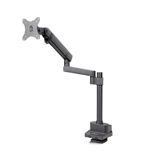 StarTech.com Desk Mount Monitor Arm, Up to 40-inch Screen/17.6lb (8kg), Mechanical Spring-Assisted Arm, C-Clamp/Grommet Mounting, Top-Down Installation, Tool-Free Adjustment